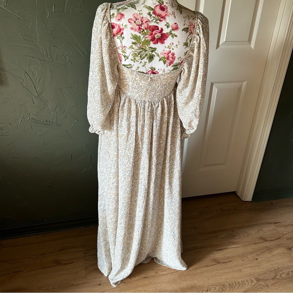 Storia Cream Floral Maxi Dress - Picture 3 of 3